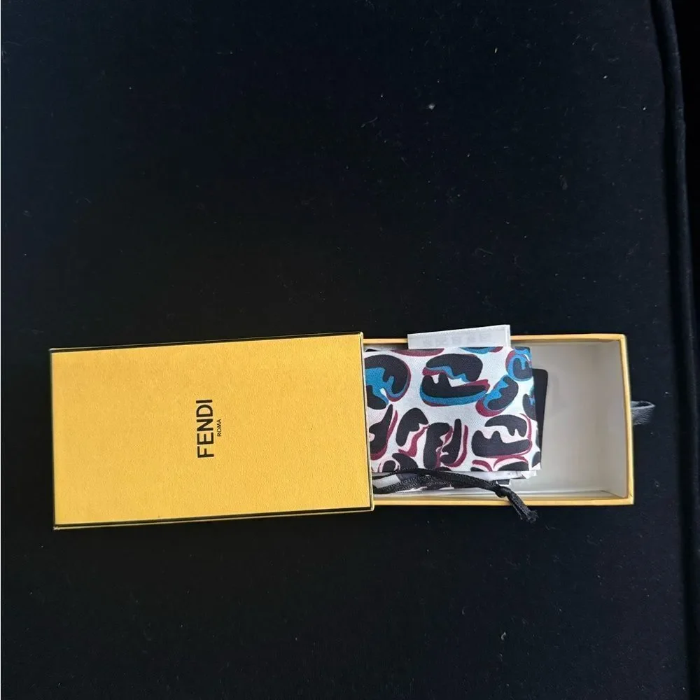 Brand new Fendi twirly Stylish Leopard  design ff all over
